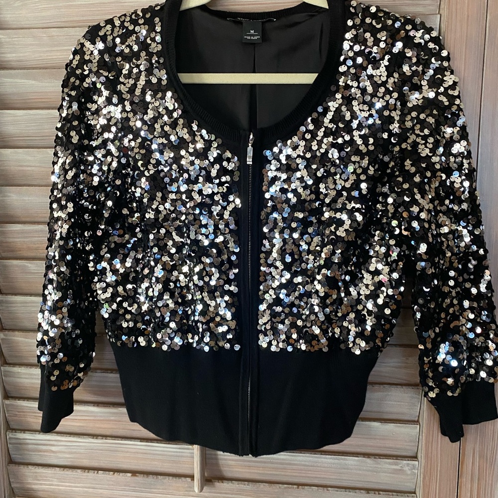 White House Black Market sequin jacket